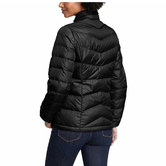 17. Eddie Bauer Womens' Chevron Quilt Down Jacket - Picture 5 of 16